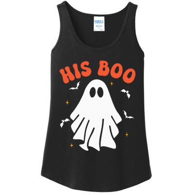 Her Boo & His Boo Funny Matching Halloween Pajama Couples Ladies Essential Tank