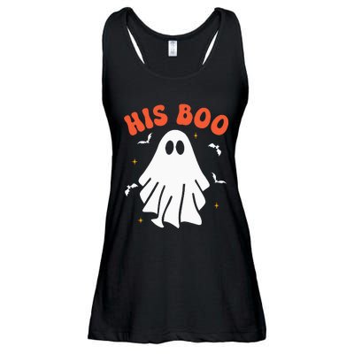 Her Boo & His Boo Funny Matching Halloween Pajama Couples Ladies Essential Flowy Tank