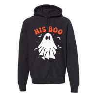 Her Boo & His Boo Funny Matching Halloween Pajama Couples Premium Hoodie