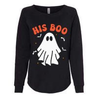 Her Boo & His Boo Funny Matching Halloween Pajama Couples Womens California Wash Sweatshirt