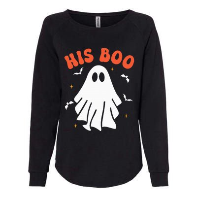 Her Boo & His Boo Funny Matching Halloween Pajama Couples Womens California Wash Sweatshirt