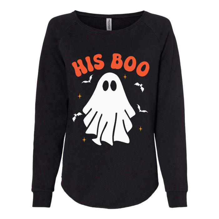 Her Boo & His Boo Funny Matching Halloween Pajama Couples Womens California Wash Sweatshirt