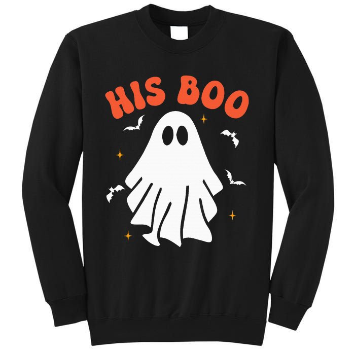 Her Boo & His Boo Funny Matching Halloween Pajama Couples Tall Sweatshirt