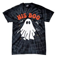 Her Boo & His Boo Funny Matching Halloween Pajama Couples Tie-Dye T-Shirt