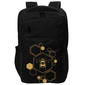 Honey Bee Hive Honeycomb Beekeeping Beekeeper Gift Impact Tech Backpack