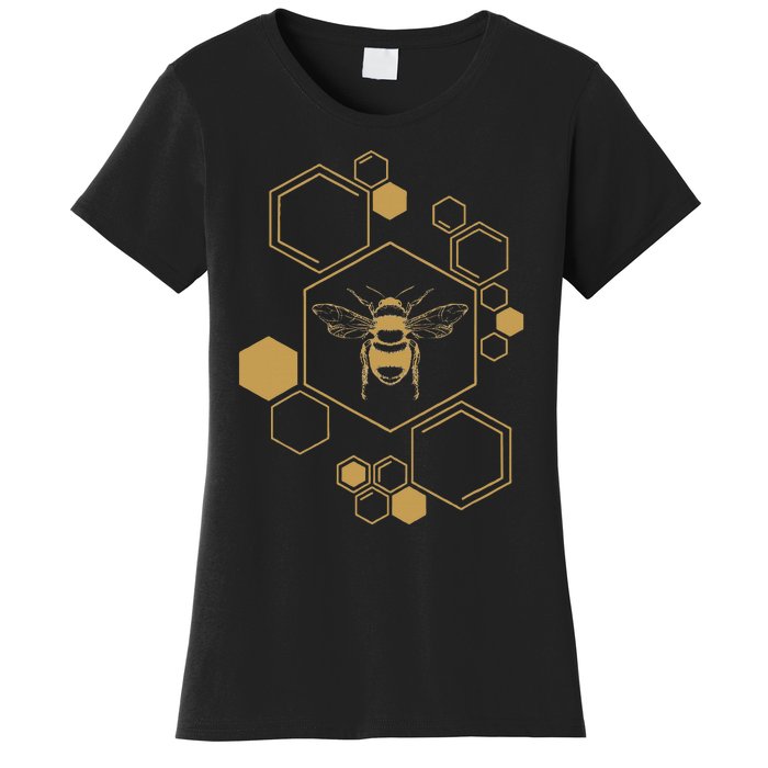 Honey Bee Hive Honeycomb Beekeeping Beekeeper Gift Women's T-Shirt