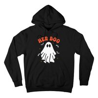 Her Boo & His Boo Funny Matching Halloween Pajama Couples Hoodie