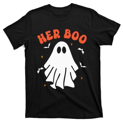 Her Boo & His Boo Funny Matching Halloween Pajama Couples T-Shirt