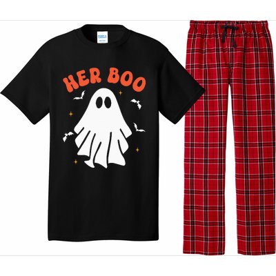 Her Boo & His Boo Funny Matching Halloween Pajama Couples Pajama Set