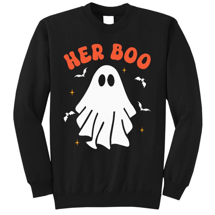 Her Boo & His Boo Funny Matching Halloween Pajama Couples Tall Sweatshirt