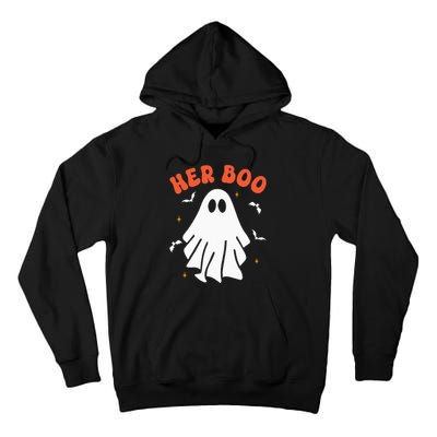 Her Boo & His Boo Funny Matching Halloween Pajama Couples Tall Hoodie