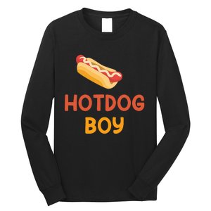 Hotdog Boy Hotdog Lover Gift Long Sleeve Shirt