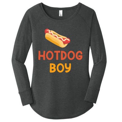 Hotdog Boy Hotdog Lover Gift Women's Perfect Tri Tunic Long Sleeve Shirt