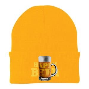 Happy Beer Knit Cap Winter Beanie