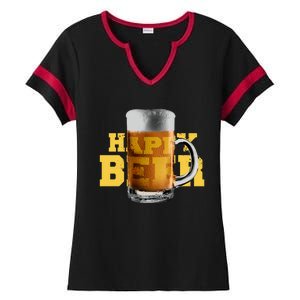 Happy Beer Ladies Halftime Notch Neck Tee