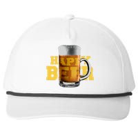 Happy Beer Snapback Five-Panel Rope Hat