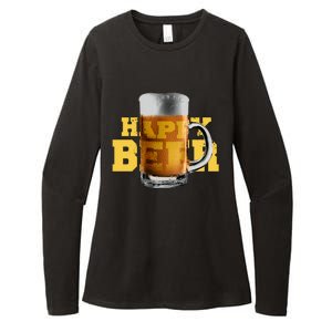 Happy Beer Womens CVC Long Sleeve Shirt