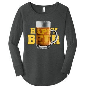 Happy Beer Women's Perfect Tri Tunic Long Sleeve Shirt