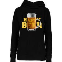 Happy Beer Womens Funnel Neck Pullover Hood