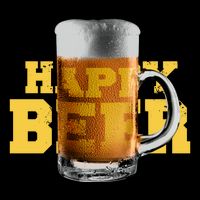 Happy Beer Flat Bill Trucker Hat