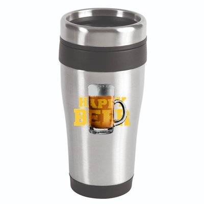 Happy Beer 16oz Travel Tumbler