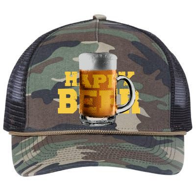 Happy Beer Retro Rope Trucker Hat Cap