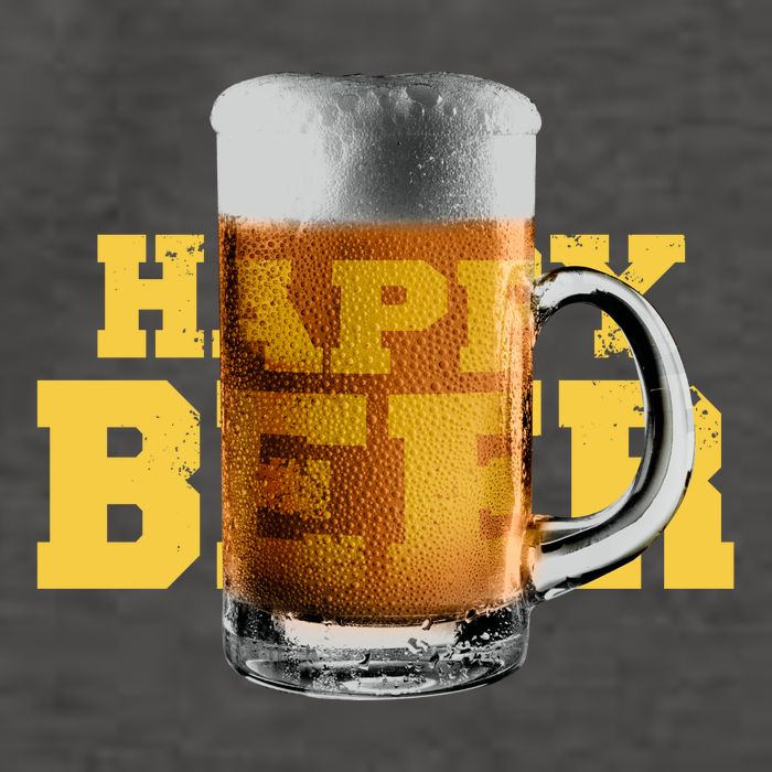 Happy Beer Vector Backpack