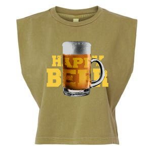 Happy Beer Garment-Dyed Women's Muscle Tee