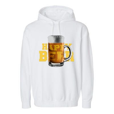 Happy Beer Garment-Dyed Fleece Hoodie