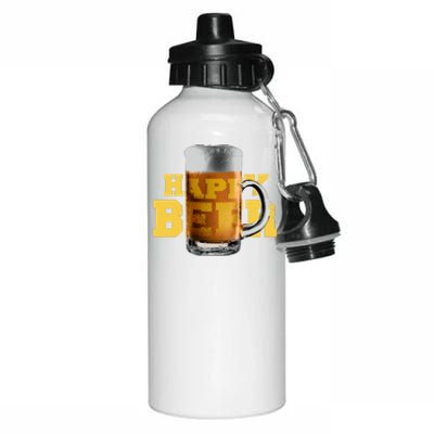 Happy Beer Aluminum Water Bottle