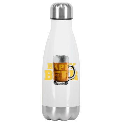 Happy Beer Stainless Steel Insulated Water Bottle