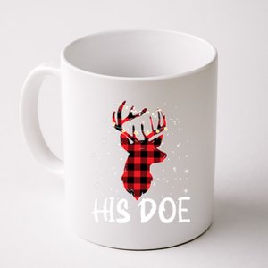 Her Buck His Doe Reindeer Xmas Matching Couples Christmas Gift Coffee Mug