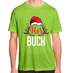 Her Buck His Doe Couples Matching Merry Christmas Adult ChromaSoft Performance T-Shirt