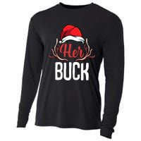 Her Buck His Doe Couples Matching Merry Christmas Cooling Performance Long Sleeve Crew