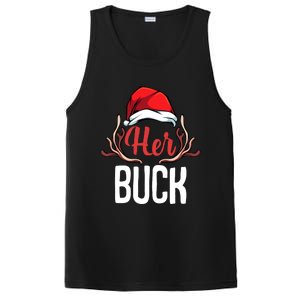 Her Buck His Doe Couples Matching Merry Christmas PosiCharge Competitor Tank