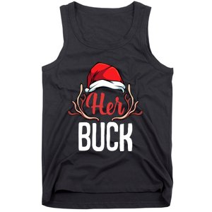 Her Buck His Doe Couples Matching Merry Christmas Tank Top