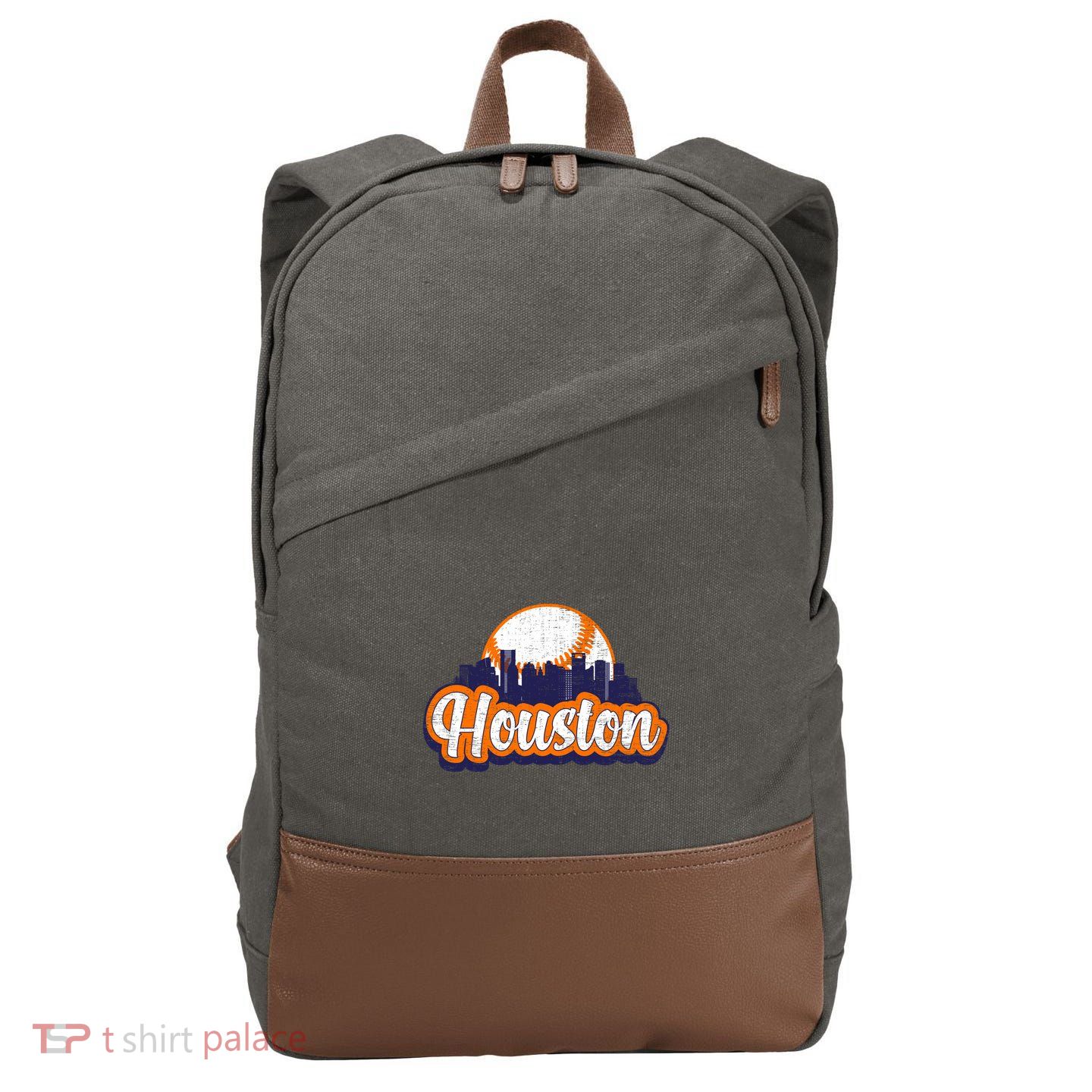 Houston Baseball Cotton Canvas Backpack