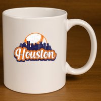 Houston Baseball 11oz C Handle Ceramic Mug