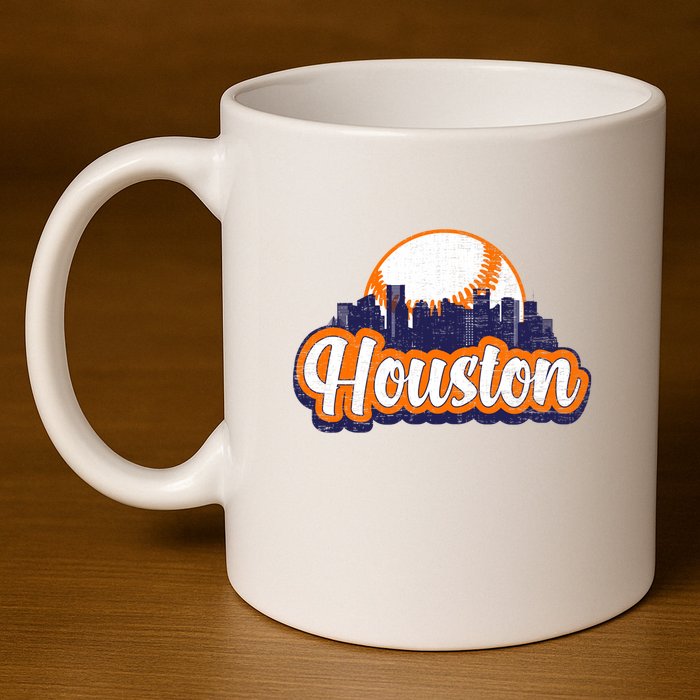 Houston Baseball 11oz C Handle Ceramic Mug