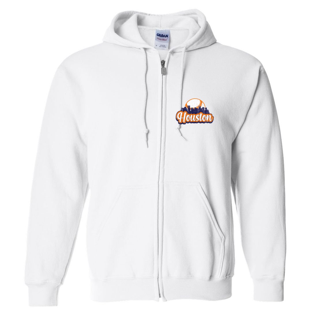 Houston Baseball Full Zip Hoodie