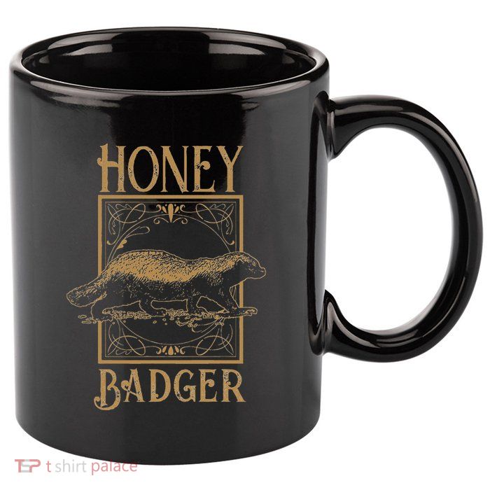 Honey Badger 11oz C Handle Ceramic Mug