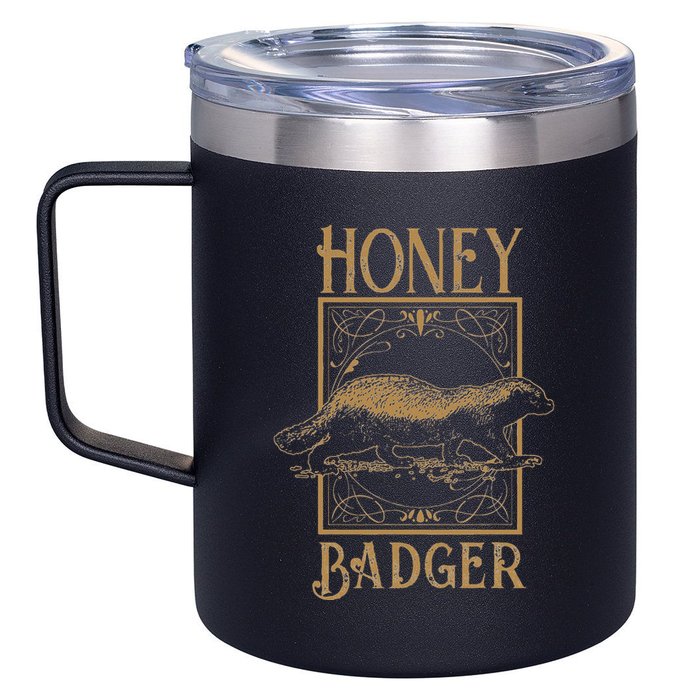 Honey Badger 12oz Stainless Steel Coffee Mug