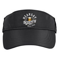 Hearsay Brewery Home Of The Mega Pint Beer Funny Adult Drive Performance Visor