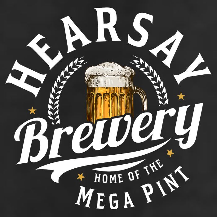 Hearsay Brewery Home Of The Mega Pint Beer Funny Adult Drive Performance Visor
