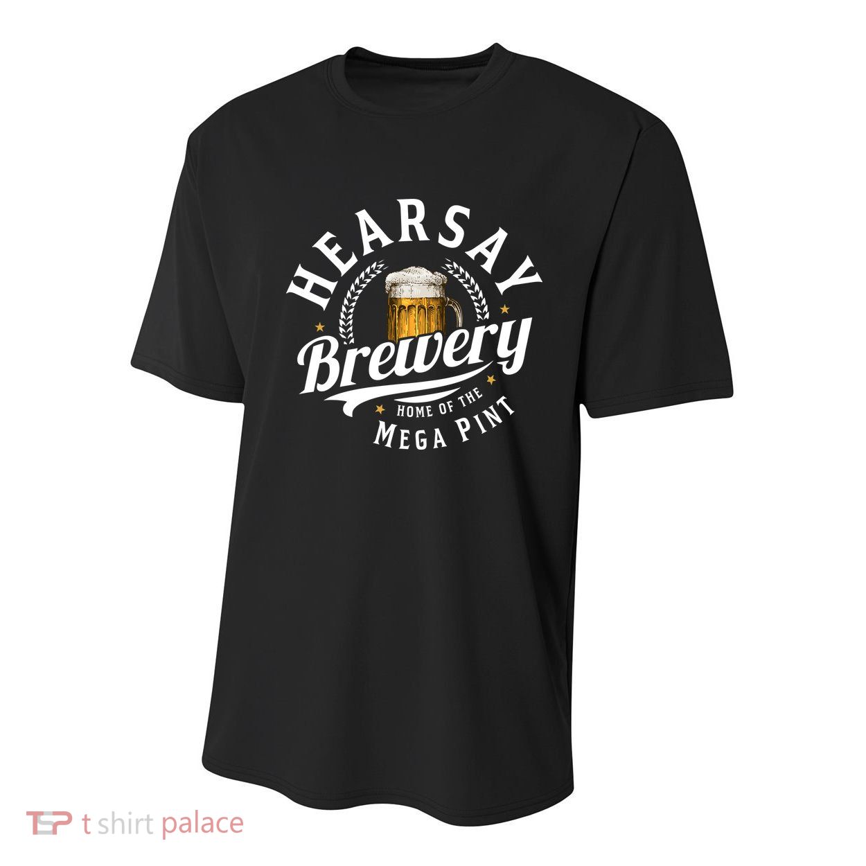 Hearsay Brewery Home Of The Mega Pint Beer Funny Youth Performance Sprint T-Shirt