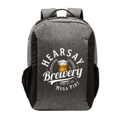 Hearsay Brewery Home Of The Mega Pint Beer Funny Vector Backpack