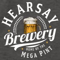 Hearsay Brewery Home Of The Mega Pint Beer Funny Vector Backpack