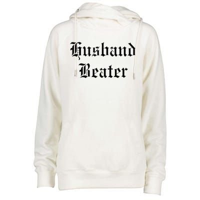 Husband Beater Womens Funnel Neck Pullover Hood