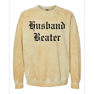 Husband Beater Colorblast Crewneck Sweatshirt