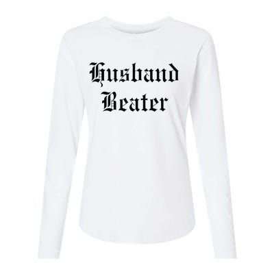 Husband Beater Womens Cotton Relaxed Long Sleeve T-Shirt